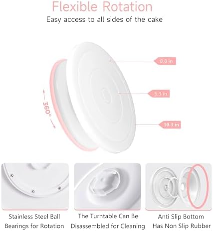 Boyun 138 Cake Decorating Kit, Baking Supplies Tools for Beginners &