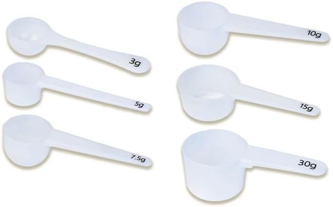 Measure spoons | measuring spoons set of 6 | exact dosing 3 gram