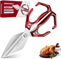 Dream Reach Heavy Duty Poultry Shears for Food with Red Ergonomic