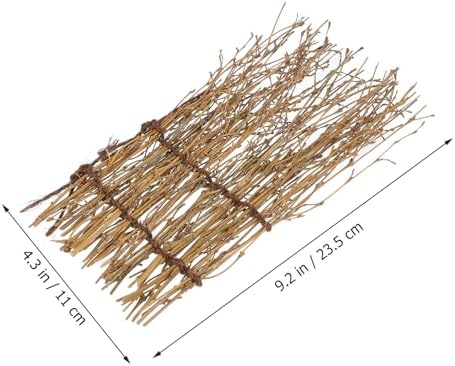 GANAZONO 15 Pcs Miniature Sushi Fence Plates Bamboo Style for