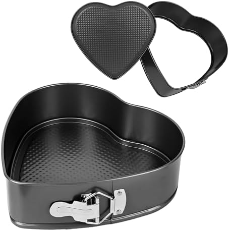 2 Pcs Heart Shaped Springform Pan 7/9 Inch