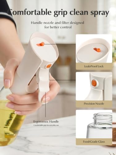 Danbark Oil Sprayer for Cooking, 9.5oz Glass