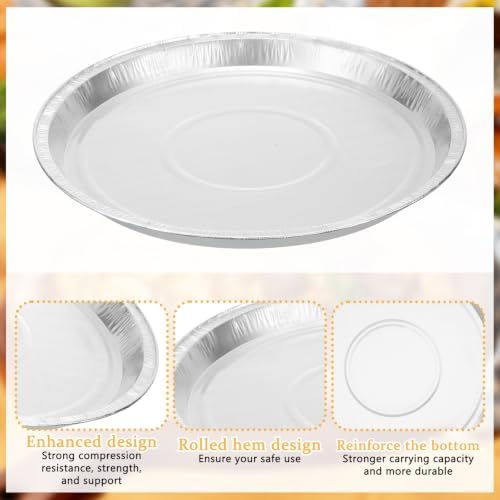 10 Pcs Disposable Pizza Pans 12 Inch Round Pie Tins Disposable