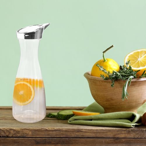Acrylic Water Pitcher with Sealing Lid, 1500ml Lemonade Juice Jug