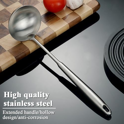 Stainless Steel Soup Ladle – Extra-Deep Large-Capacity Ladle with Long