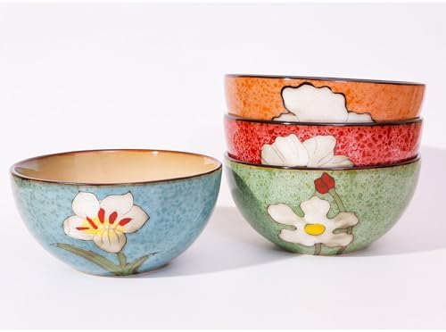 Ceramic Bowls Sets For Kitchen, 28 Ounce Mixing Bowls Ramen Bowl Set