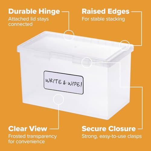 Bostitch Konnect 1 Qt Storage Containers with Lids, 6 Pack