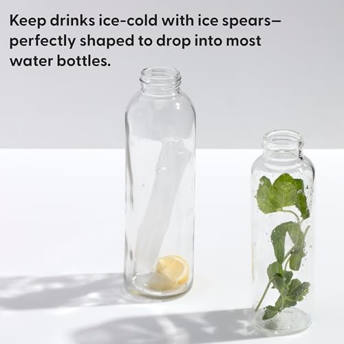 W&P Peak Silicone Water Bottle Ice Tray w/ Protective Lid | Charcoal