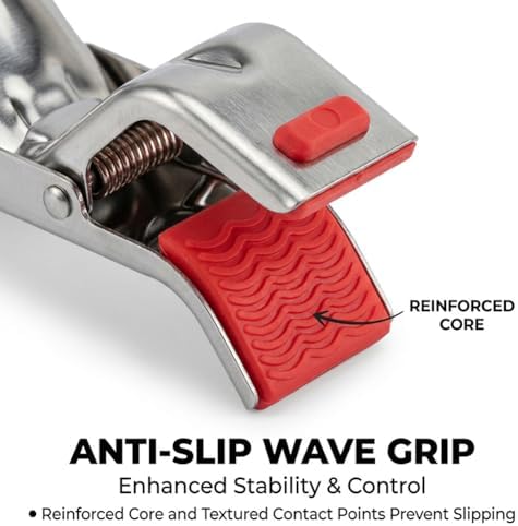 Stainless Steel Hot Plate Gripper Clips, 2Pcs
