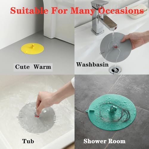MAOYONG Bathtub Drain Cover Tub Stopper-Cute Silicone Floor Drain