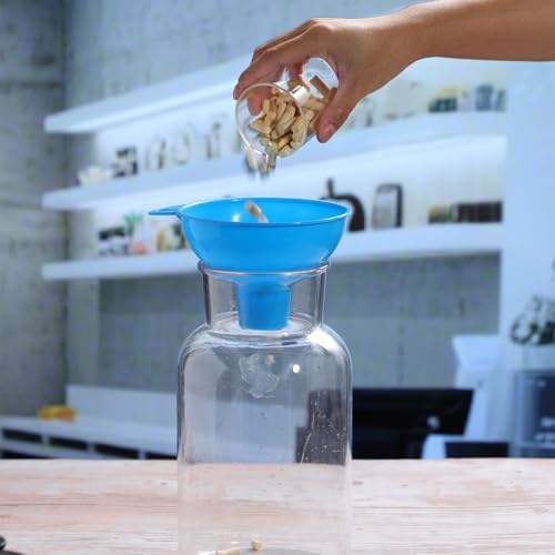 Nuogo 6 Pcs Wide Mouth Canning Funnels, 5.5 Inch for Mason Jars