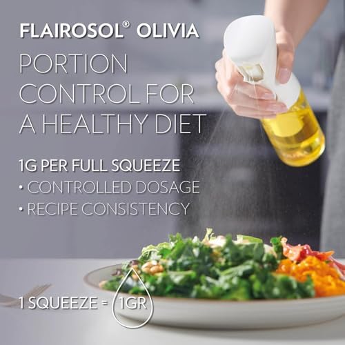 FLAIROSOL OLIVIA Glass Oil Sprayer, Golden Leaves