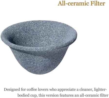 Pour Over Coffee Maker - All-Ceramic Drip Set, Single Serve Coffee