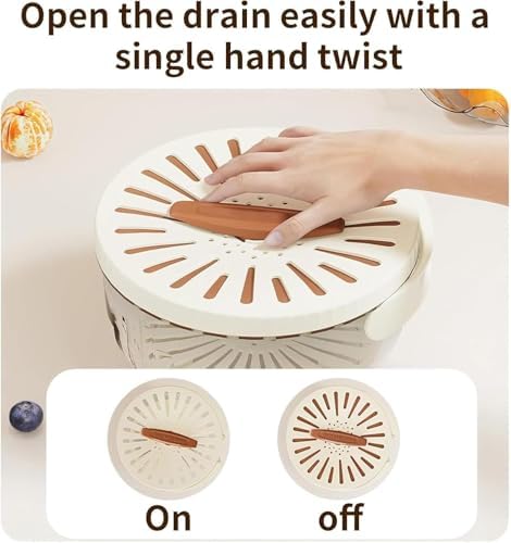 2 In 1 Drainer, Drain Basket Storage Box, Drain Fruit Strainer, 2 In 1