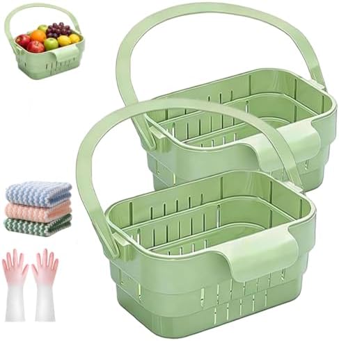 Foldable Hanging Sink Drain Basket Stretchable Kitchen Colander with