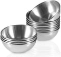12 Pack 3.5inch Stainless Steel Sauce Dishes Mini Individual Saucers