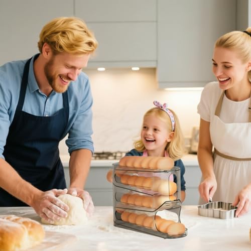 2-Pack 4-Tier Rolling Egg Dispensers