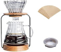 Borosilicate Glass Pour Over Coffee Set, 20oz Carafe