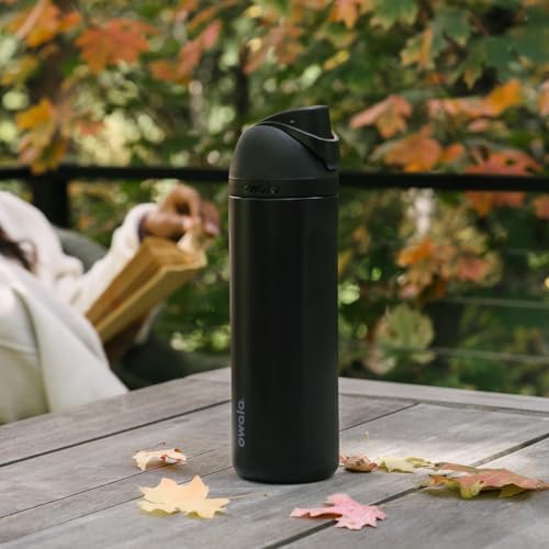 Owala FreeSip Stainless Steel Water Bottle 32 oz Very, Very Dark