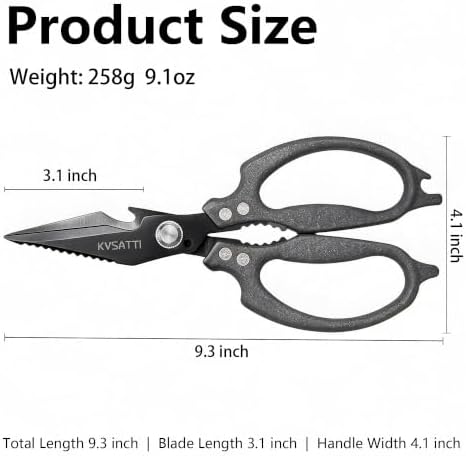 Kitchen Shears for Food Meat Vegetables Cutting Sharp All Purpose