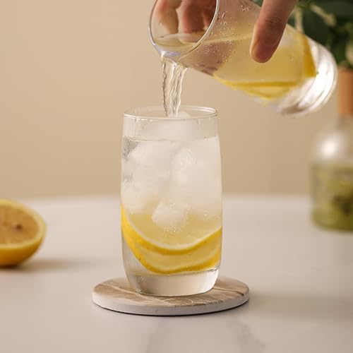 LIFVER Coasters Set of 6, Coasters for Drinks Absorbent Stone with