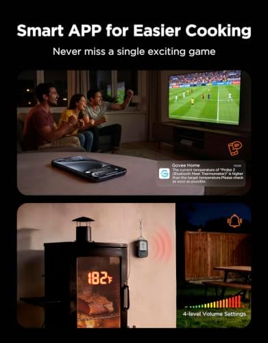 Govee Bluetooth Meat Thermometer with Smart App Timer and Alerts