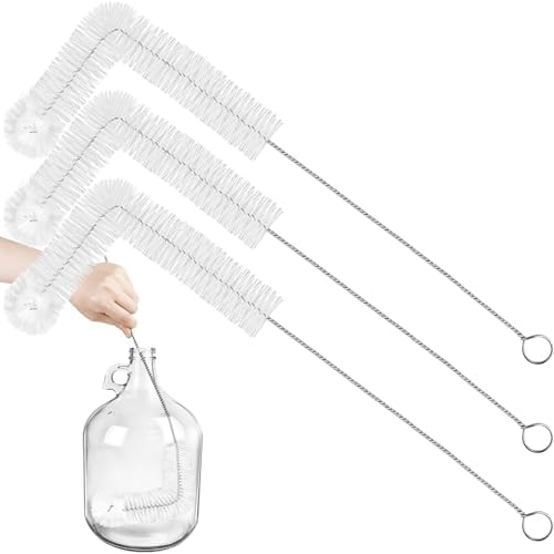 Artcome 3Pcs Ultimate 29" Long Handle Carboy Brush Set for