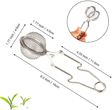 Snap Ball Tea Strainer, Exptolii 2 Pack Stainless Steel Tea Infuser