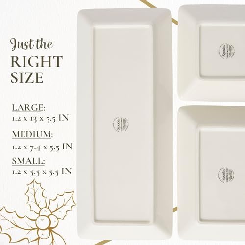 Spode Christmas Tree 3-Piece Traditional Nesting Trays - Set of 3