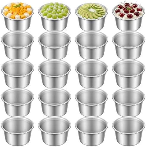 18 PCS 4 Inch Mini Round Cake Pans – Nonstick Aluminum Baking Molds
