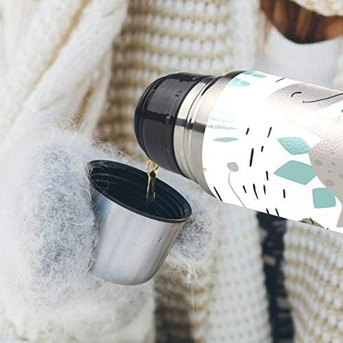 Stainless Steel Leather Vacuum Insulated Mug Dinosaur Baby Boy Thermos