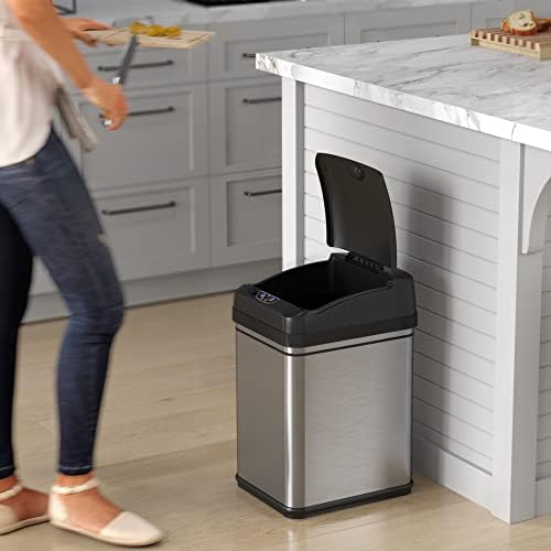 iTouchless 8 Gal Dog-Proof Sensor Trash Can with Lid