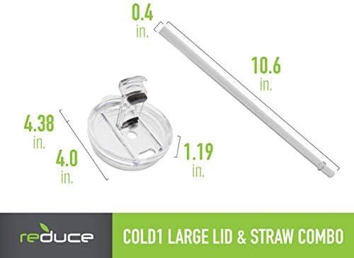 Reduce Tumbler Lid and Straw Set for 30-40 oz Tumblers/Mugs - BPA