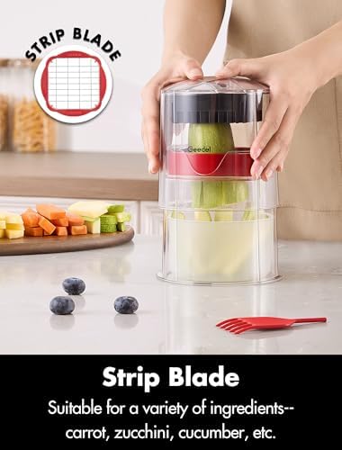 Geedel French Fry Cutter, 3 Blades