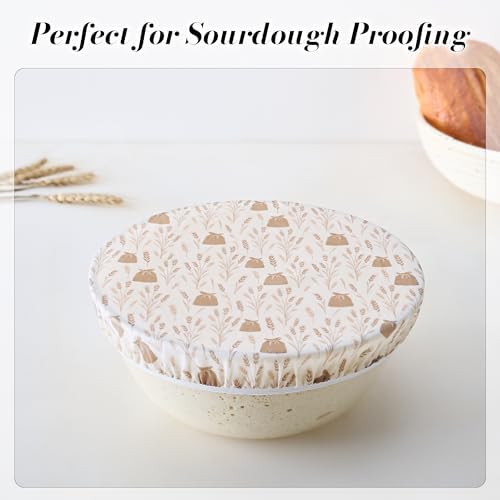 Reusable Beeswax Bowl Covers, 4 Pack, 4/6/8/10 Inch