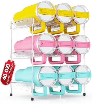 Reusable Stackable with Handle Compartment Water Bottle Tumbler