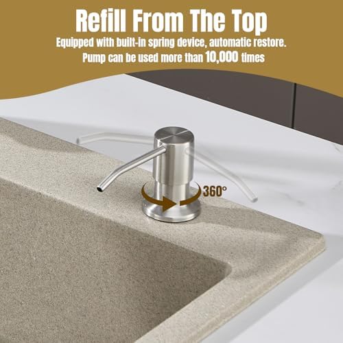 Built in Soap Dispenser for Kitchen Sink Countertop