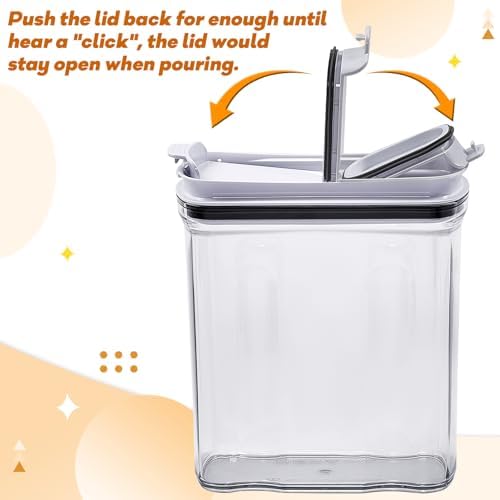 Cereal Storage Containers, 4L, 2PCS BPA-FREE