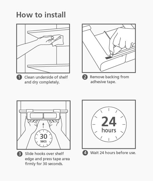 Joseph Joseph CupboardStore Under Shelf Storage Film, Foil and Bag