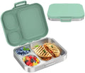 Pawtong Stainless Steel Bento Lunch Box for Kids | 3-Compartment Lunch