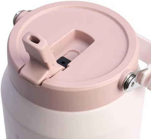 STANLEY IceFlow Flip Straw 2.0 Jug, 64 oz, Rose Quartz