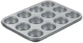 Cuisinart Chef's Classic Nonstick Bakeware 12-Cup Muffin Pan, Silver