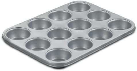 Cuisinart Chef's Classic Nonstick Bakeware 12-Cup Muffin Pan, Silver