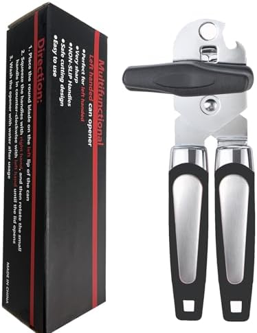 Left Handed Can Opener and bottle bottle openers (Black)