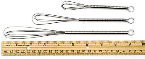 RSVP Endurance 18/8 Stainless Steel Mini Whisks, Set of 3