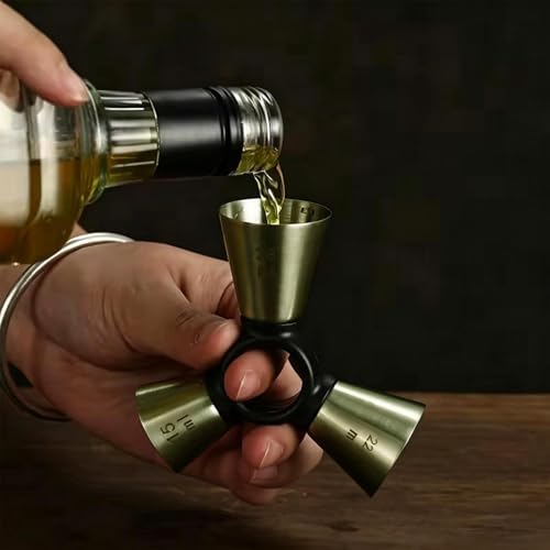 Cocktail Jigger 3 End Heavy Duty Stainless Precise Measurement