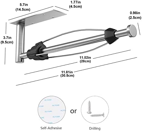 VAEHOLD Self-Adhesive Paper Towel Holder, Stainless Steel