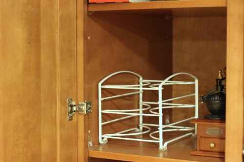 Deco Brothers Wrap Organizer Rack for Kitchen Cabinet, White