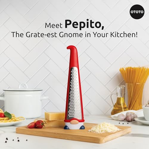 OTOTO Grater - Stainless Steel, BPA Free, Dishwasher Safe, Fun Kitchen