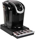 Mind Reader Single Serve Coffee Pod Drawer, 30 Pod Capacity, Countertop Organizer, 10.5"L x 12.75"W x 2.5"H, Black